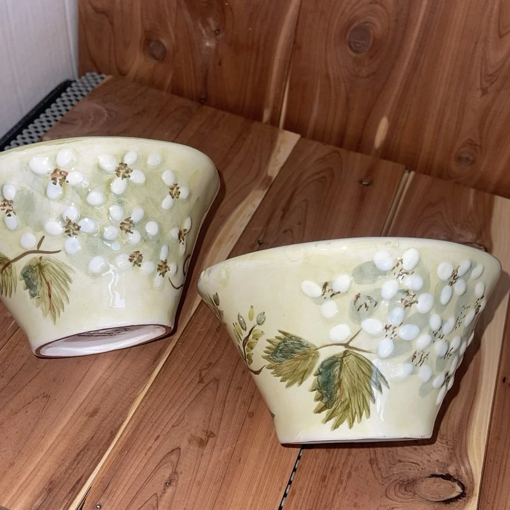 Victoria Gardens By Christina Ladas Ambiance Collection Floral Soup Cereal Bowls
